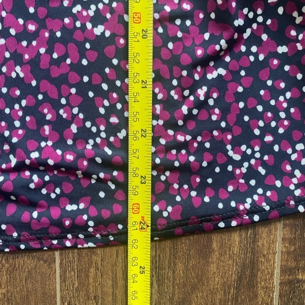 Melanie Lyne Burgundy Sleeveless Printed Top Small - Picture 9 of 9